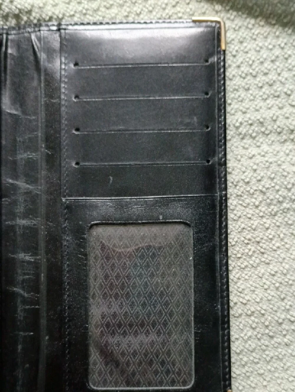 DUNHILL RETAIL450.00. Black Men's Or Womens Leather WALLET.